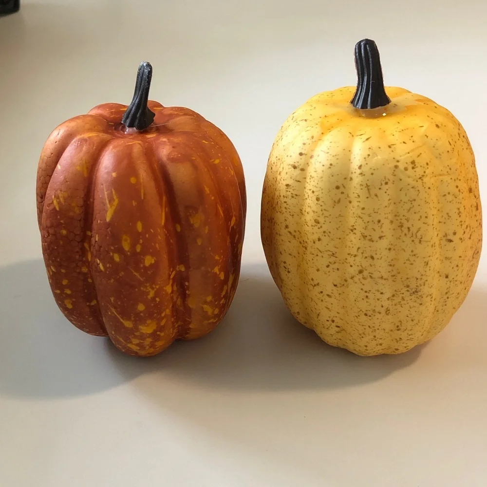Decorative Foam Mini Pumpkins - lot of 6